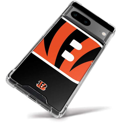 NFL Cincinnati Bengals Large Logo Google Pixel 8a Clear Case